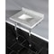 Kingston Brass 30X22 Marble Vanity Top W/ Acrylic Feet Combo, Marble/Chrome KVPB3030MASQ1 - alternate 2